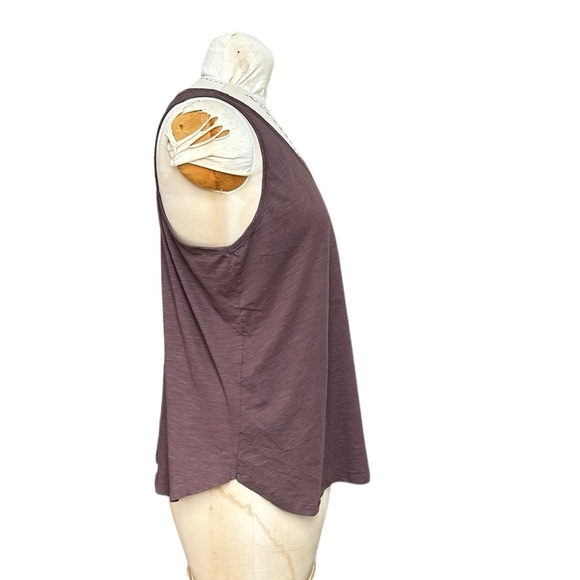 Ulla Popken “Jam” Asymmetrical Tank Top Racerback Brown XL(16/18) - Picture 5 of 13